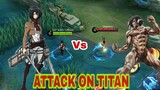 ATTACK ON TITAN IN MOBILE LEGENDS SKIN REVIEW
