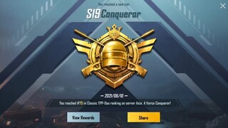 After 3 weeks finally Season 19 Conqueror!