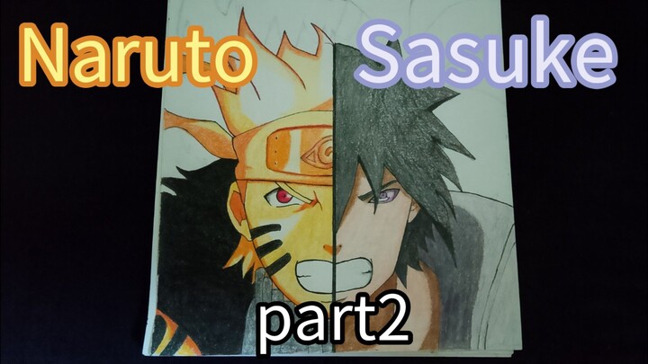 Draw Naruto sasuke