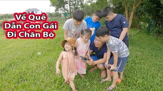 Về Quê Dậy con gái đi chăn bò cắt cỏ||2Q Vlogs Cuộc Sống Châu Phi