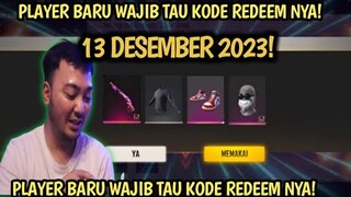 KODE REDEEM FREE FIRE TERBARU 13 DESEMBER 2023 HARI INI