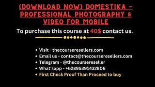 [Download Now] Domestika – Professional Photography & Video for Mobile