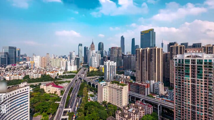 Tomorrow's Tianhe - Guangzhou Aerial Time-lapse Photography 2019