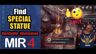 Find Special Statue "Unreliable Information" Guide | MIR4 Request Walkthrough #MIR4 Taoist Class