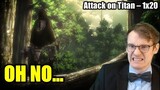 OUTSMARTED BY THE FEMALE TITAN? || Attack on Titan 1x20 BLIND REACTION/ANALYSIS