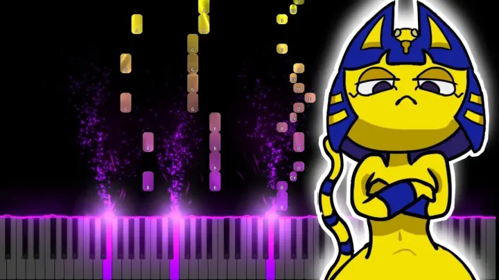 Zone Ankha | Yellow Egyptian Cat Full meme (Piano Cover / Tutorial) | Secret Music