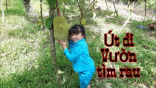 Út đi vườn hái rau và nấu lẩu cơm mẻ