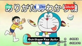 doraemon mesin ucapan rasa syukur sub indo