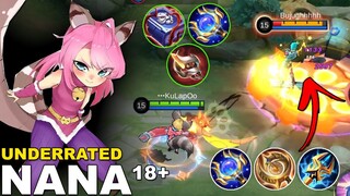 NANA One Shot Is So " UNDERRATED " | NANA 2 Types Of Build 2023 | MLBB