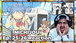 MIO'S WORST NIGHTMARE JUST CAME TRUE!!! | Nichijou Episode 25-26 Reaction