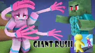 Monster School : Mommy Long Legs MONSTERS GIANT RUSH RUN CHALLENGE 2 - Minecraft Animation