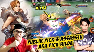 SAHUT CABARAN SOLOZ GUNA HILDA DI RANK MYTHIC SOLO PUSH !! MLBB GAMEPLAY