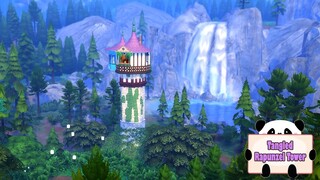 Tangled - Rapunzel Tower Inspired Build - TS4 [SPEED BUILD]