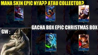 DRAW BOX EPIC | EVENT CHRISTMAS BOX MOBILE LEGENDS!! PANEN SKIN COLLECTOR BARU