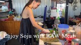 BIG PORTION of Raw Meat Salad  Thailand Street Food_480p