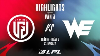 LGD vs WE | Highlights - Game 3 | Tuần 8 Ngày 3 | LPL Mùa Hè 2022