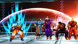 Mugen Son Goku Vs Street Fighters Team¡¡¡¡¡