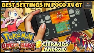 Citra NDS Emulator Android playing Pokemon Omega Ruby using Poco X4 GT with Best Settings