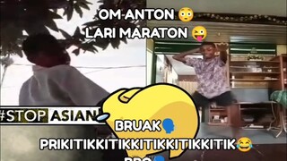 Om Anton😳 Lari Maraton😜...(Hati Hati Pace)