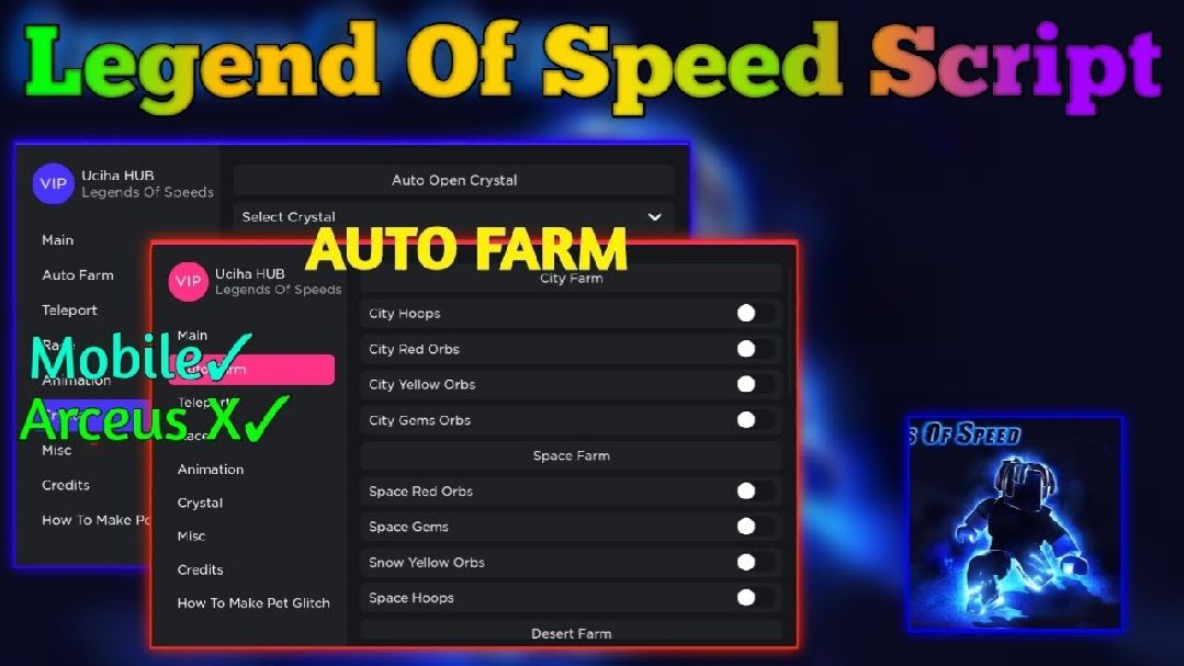 Legends Of Speed [Auto Farm/Cush Server/Auto rebirth] Scripts