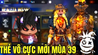 [FreeFire] Review Skin Thẻ Vô Cực Mới Mùa 39 Phong Cách Halloween , Vòng Quay Vàng Và Gói Đồ Free