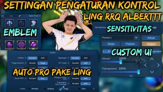 Settingan Pengaturan Kontrol Ling RRQ Alberttt | Ling Tutorial Mobile Legends #mlbb #mobilelegends