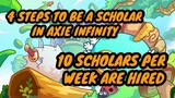 Axie Infinity 10 scholars per week are hired