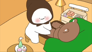 【HABO asmr】 Beruang memotong kuku kaki
