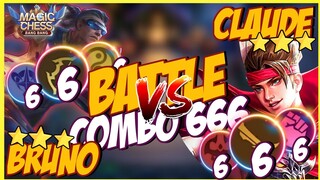 BRUNO CADIA ASTRO COMBO 666 VS CLAUDE WRESTLER ABYSS COMBO 666 ! MAGIC CHESS