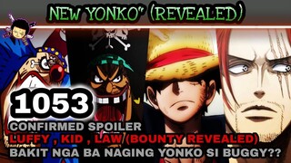 One piece 1053: Spoiler New Yonko | Luffy , Kid , Law (Bounty revealed) Bakit naging Yonko si Buggy?