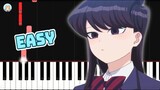 Komi Can't Communicate OP - "Cinderella" - EASY Piano Tutorial & Sheet Music