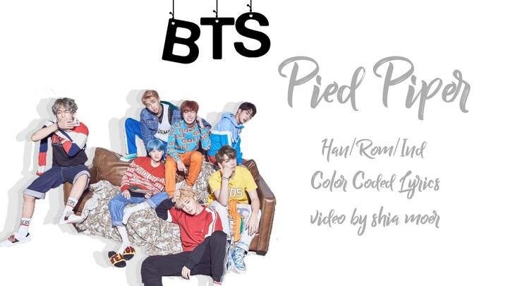 BTS - Pied Piper [Han/Rom/Ind] (Color Coded Lyrics) Lirik Terjemahan Indonesia