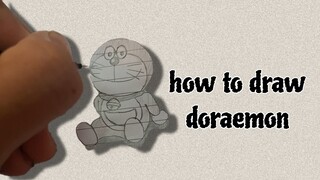 how to draw doraemon.!!