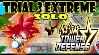 LVL 80 SSG GOKU BEATING TRIAL 3 EXTREME SOLO (FULL VIDEO) - ALL STAR TOWER DEFENSE