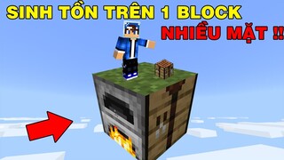 Sinh Tồn Trên Một Block | Mình Đã Vào Map Survival 50 Ngày Các Dự Án Mới | TRONG MINECRAFT PE..!!