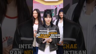 Interaksi #eunchae #lesserafim dan #newjeans buktikan kedekatan mereka #shorts #kpop #viral