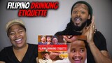 🇵🇭 PHILIPPINES 101 | American Couple Reacts "Filipino Drinking Etiquette (WHICH ONE ARE YOU?!)"