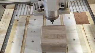 Self-made CNC engraving machine actual combat test 1 making decryption box