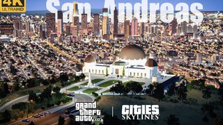【4K】耗时三百天，用天际线打造一座全新的洛杉矶！【San Andreas | 最终城展】