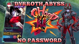 Script Skin Dyrroth Custom Abyss Full Effects | No Password - Mobile Legends