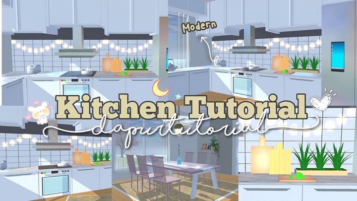Kitchen And Dinning Table Tutorial ✨🌼 : Sakura School Simulator