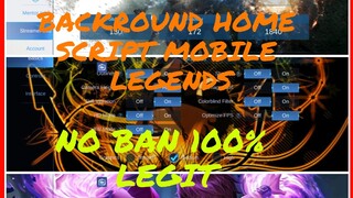 NEW HOME BACKROUND SCRIPT TUTORIAL | MOBILE LEGENDS