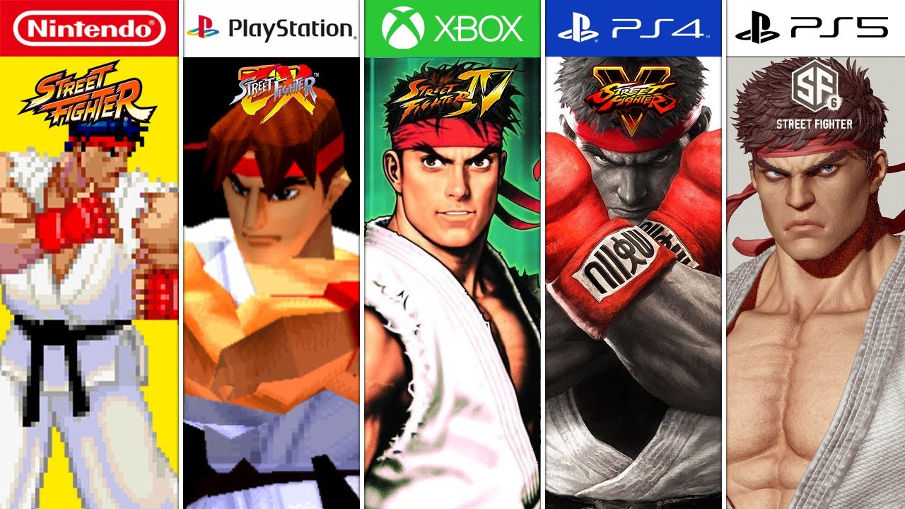 Evolution Of Street Fighter All Series Games (1987 - 2019) 