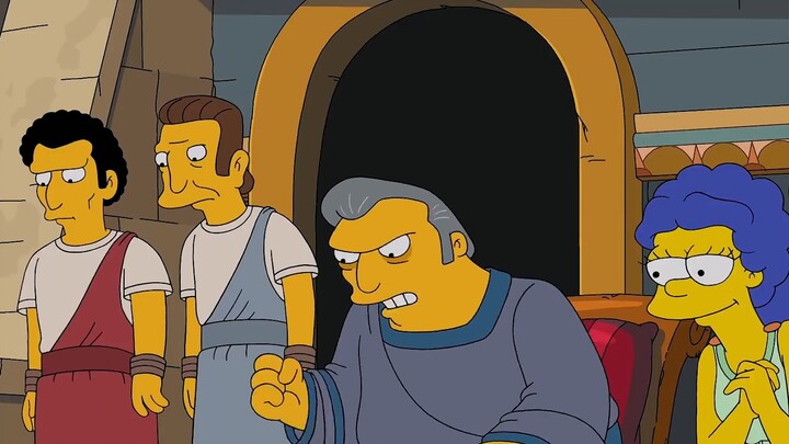 Obese Obese of The Simpsons, Homer Reincarnated as a Slave, Birth of the King of Ancient Rome