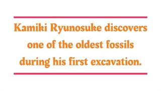 Kamiki Ryunosuke discovered one of the oldest fossils on first excavation