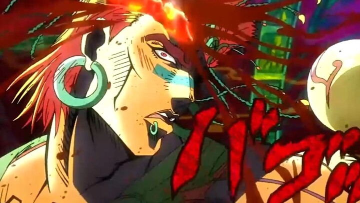 The invincible bubble man Wamuu had half of his face scratched by a steel ball