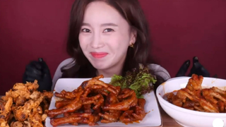 An một mâm chân gà các món #mukbang #mukbangASMR