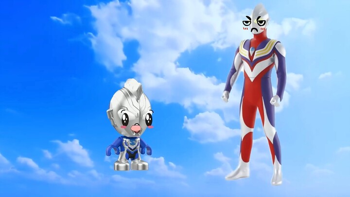 Mengapa Zeta dan Ultraman Tiga ada di langit?