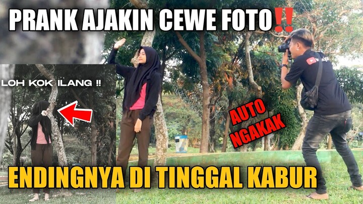 PRANK AJAKIN CEWE FOTO !! ENDINGNYA DI TINGGAL KABUR