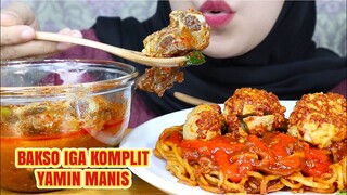 PERJUANGAN! ASMR BAKSO IGA YAMIN MANIS KOMPLIT | ASMR INDONESIA